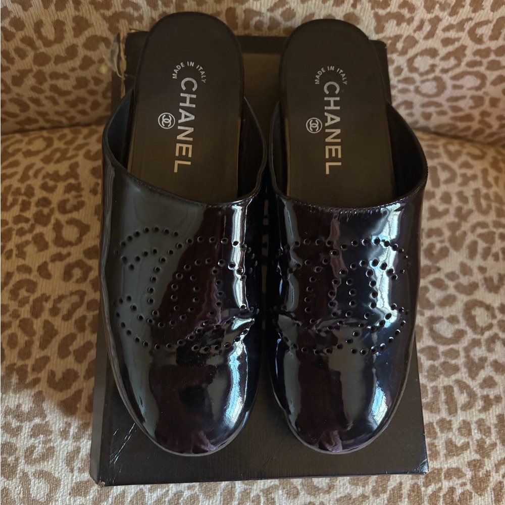 Authentic Chanel Patent Clog